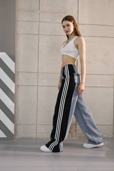 Kar Yıkama Eşofman Detaylı Pantolon