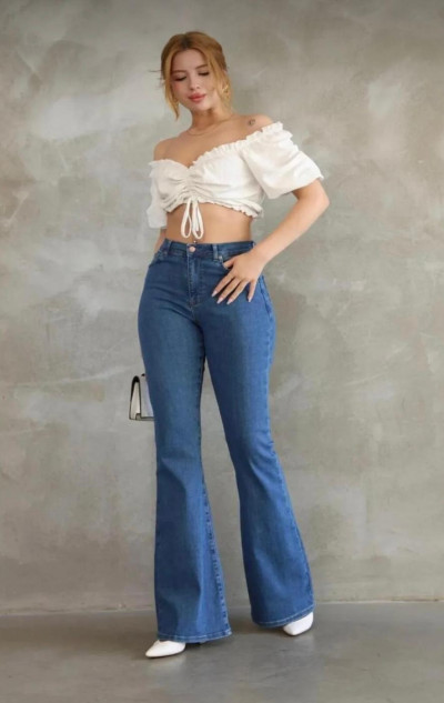 Koyu Mavi İspanyol Jean